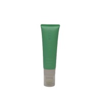 Green Double Silkscreen Printing Facial Cleanser PE Soft Plastic Packaging Tube for Face Wash Cream