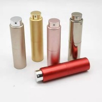 8ml 10ml 15ml 20ml Empty Round Aluminum Luxury Refill Alcohol Sanitizer Perfume Atomizer Spray Bottle