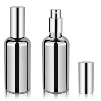 Wholesale luxury empty refillable roller glass aluminum essential oil spray 10ml 50ml UV perfume bottles