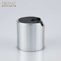 High End Plastic Disc Top Cap With Aluminium Metal Collar