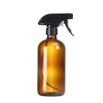 500ml amber empty hand sanitizer lotion glass bottle with pump sprayer