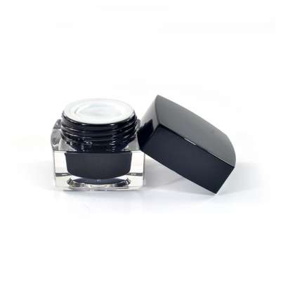 30g Black Square Acrylic Cosmetic Empty Jar Pot Eyeshadow Makeup Face Cream Container